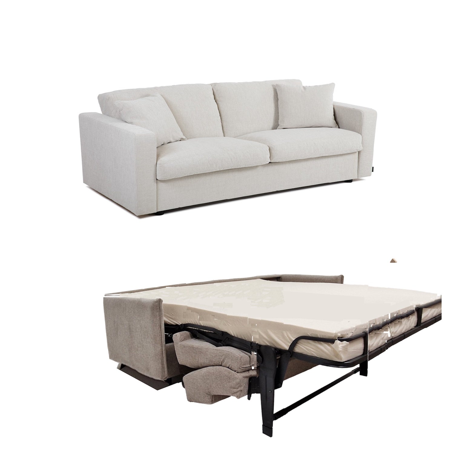 Bestekille sovesofa 160 seng med 17 cm tyck pocket spring madrass